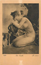 Hungarian artist fine art vintage postcard Vajda - The Source 1920s picture