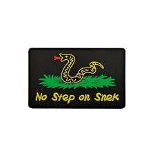 No Step On Snek Don't Tread on Me Hook and Loop PVC Patch picture
