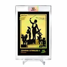 JOHANN STRAUSS II Card 2023 GleeBeeCo Holo Figures Silhouette #JHSL *GOLD* 1/1 picture