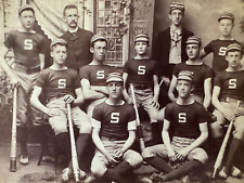 19th C. Cabinet Antique Baseball Team Photo Sentinels Team, Upton, Massachusetts picture