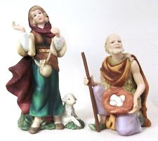 Thomas Kinkade Nativity Hawthorne Figurines TENDING THE FLOCK & HUMBLE OFFERING picture