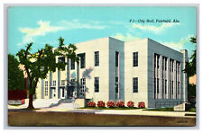 City Hall, Fairfield Alabama AL Postcard picture
