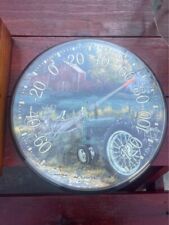 John Deere thermometer, round picture