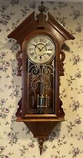 Rare Antique Gilbert “America” Parlor Wall Clock c.1887 picture