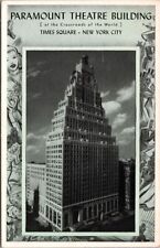 NEW YORK CITY - Paramount Theatre Building Postcard picture
