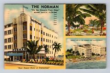 Miami Beach FL-Florida, The Norman, Advertising, Antique Vintage Postcard picture