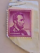 Rare US president Lincoln vintage stamp picture