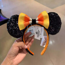 Disney Parks Minnie Mouse Halloween Candy Corn Bow Ears Headband picture