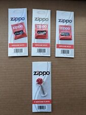 Zippo Genuine Lighter Flint & Wick Value 4-Pack (6 Flints & 3 Wicks) SHIPS FREE picture