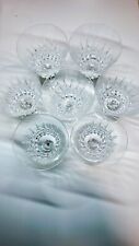 W. M. Dalton Cherbourg French Lead Crystal Glasses #1 Goblet Set of 8 W/box picture