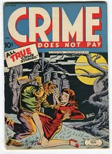 CRIME DOES NOT PAY #33  VG-  Classic hanging cover. picture