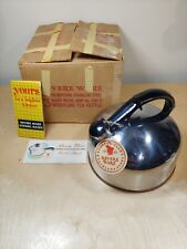 NOS Revere Ware Stainless Steel Copper Bottom 3 Qt. Whistling Tea Kettle picture