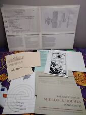 Sherlock Holmes Conference University Of Minnesota 1984 Full Event Folder Vtg  picture