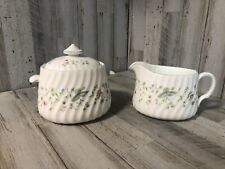 Minton Royal Doulton England SUMMER DAYS  SUGAR BOWL WITH LID AND CREAMER Set picture