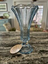 Vintage Fostoria Ice Blue 7” Glass Footed Case picture