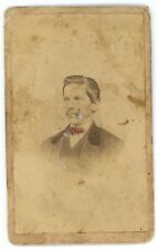 Antique Hand Tinted ID'd CDV c1870s Civil War Tax Stamp Sam Schrack Reading, PA picture
