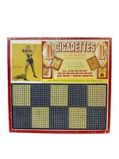 Vtg 1940s Trade Simulator Punch Board Game Pinup Girl Lucky Cigarette Ads picture