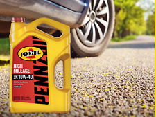 High Mileage 10W-40 - Pennzoil High Mileage Full Synthetic Motor Oil 5 Quart  picture