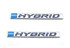 2PCS 3D Metal Hybrid Logo Car Side Fender Rear Trunk Emblem Badge Decals Sticker picture