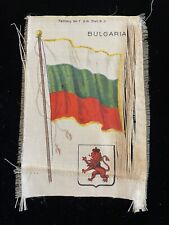 Bulgaria Flag Crowned Lion Rampant Coat Of Arms Rare Tobacco Silk Zira Cigarette picture