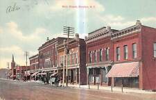 BROCTON New York postcard US USA Main Street stores dirt road picture