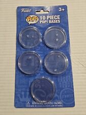 Funko Pop Base 10 Pack - Clear Base Stand for Funko PoP Figures - Brand New picture