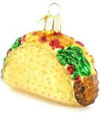 Old World Christmas 32084 Glass Blown Taco Ornament picture