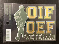 OIF OEF VETERAN Operation Iraqi Freedom Army U.S. emblem insignia sticker decal picture