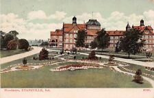 Evansville IN Indiana Woodmere Hospital for the Insane Asylum Vtg Postcard B58 picture