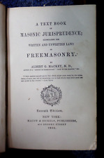 A Text Book Of Masonic Jurisprudence Mackey Macoy & Sickels, Philadelphia 1865 picture