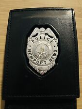 Vintage Police Badge OBSOLETE 1930’s Newport News Virginia In Holder picture