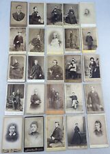Lot of 25 CDV 19th Century Portrait Photographs England Area Photographers picture