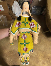 Important Vintage Plains Cheyenne Indian Beaded Doll By Imogene Big Medicine picture