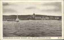 Horse Island Harbor Sebasco ME SCARCE 1908 Used Postcard picture
