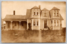 View of an Old Colonial Home Real Photo Postcard RPPC picture