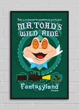 Mr Toad's Wild Ride Attraction Disneyland Poster Print 11x17  picture