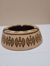 Vintage Ceramic Astray Round Brown Tone With Design picture