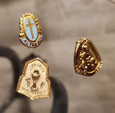 Collection Of 3 Vintage Catholic Pins picture