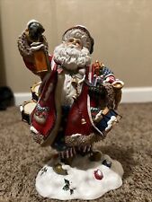 American FLAG Wielding Santa  “Let Freedom Shine” Santa Clause FIGURINE #33503 picture