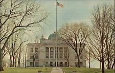 Lee County Court House ~ Dixon Illinois ~ unused 1960s vintage postcard picture
