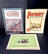 Vintage 1920's Case Baker Tractor Avery Thresher Catalogs Lot Of 3 picture