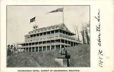 Vintage Postcard - Uncanoonuc Hotel Summit Of Mountain New Hampshire Un-Posted picture