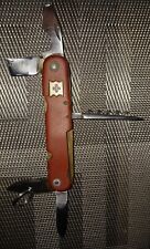 VINTAGE SWISS ARMY PRADEL FRENCH POCKET KNIFE RED RARE picture