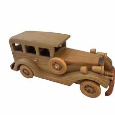Wooden Station Wagon / Antique Style Toy Car 12” Long Perfect Condition picture