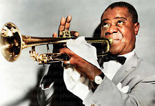 Louis Armstrong 13X19 RARE COLOR POSTER Photo 1903 picture