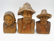 Three Vintage Wood Carvings by Master Wood Carver Karl Storr - Munich Germany picture
