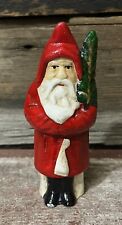 Belsnickel St. Nicholas Cast Iron Christmas Santa Claus Coin Bank, 5.5” Tall picture