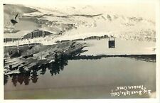 Postcard RPPC 1940s California Big Bear Lake Frozen over winter scene CA24-3963 picture