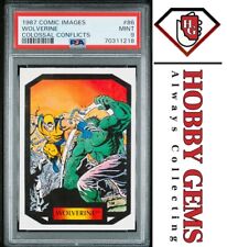 WOLVERINE HULK PSA 9 1987 Marvel Comic Images Colossal Conflicts #86 C2 picture