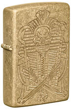 Zippo Mummy Design Armor® Tumbled Brass Windproof Lighter, 28496-104843 picture